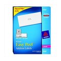 Avery Avery 067680 Easy Peel Paper Rectangle Permanent Self-Adhesive Address Label - White; 1.33 x 4 In. - Pack - 350 67680